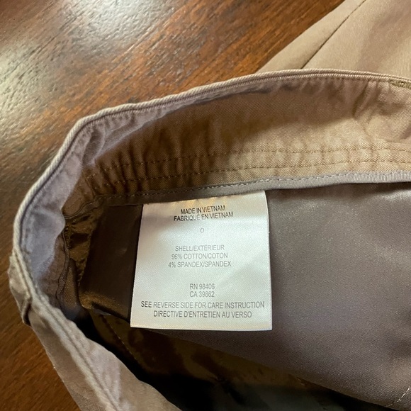 Theory Luke Stretch Cotton Cropped Dark Brown Pants - Picture 5 of 15